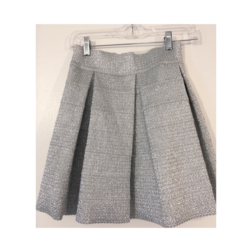 Delvin Metallic Mini Skirt